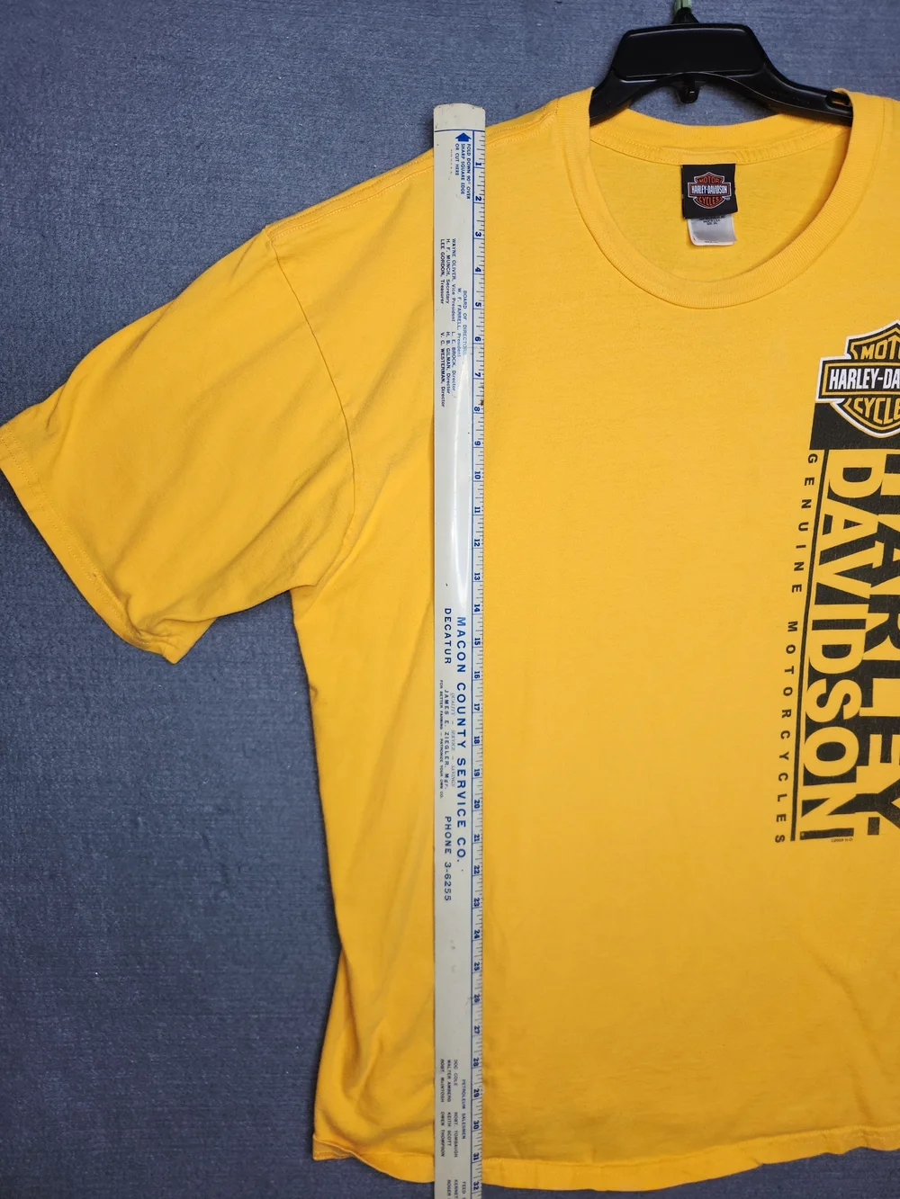 Harley-Davidson Men's Yellow Logo T‑Shirt #288